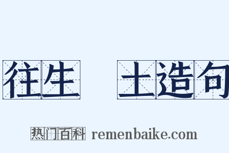 往生淨土造句是什么意思的图片